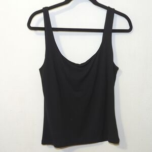 MaxMara Black Fitted Sleeveless Tank Top with Stretch Women's Size L
